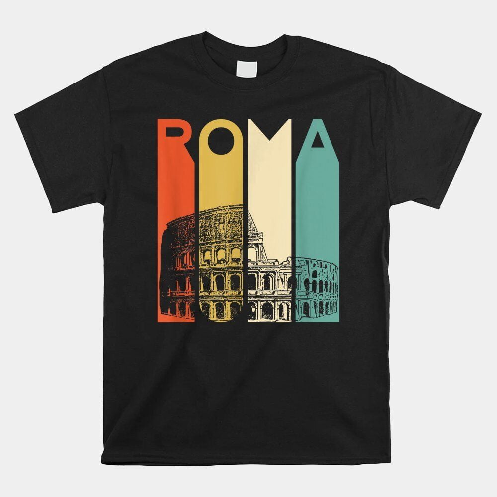 HOT SALE!! Rome Italy Roma Italian Coliseum Architecture T-shirt Size S ...