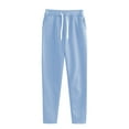 thumbnail image 1 of HOT SALE!Womens Sweatpants Wide Straight Leg Baggy Casual Joggers Athletic Pants Fall Winter Warm Sport Trousers with Pockets Autumn and Winter Fashion Plus Size Casual Sports Pants Sky Blue 4Xl, 1 of 3