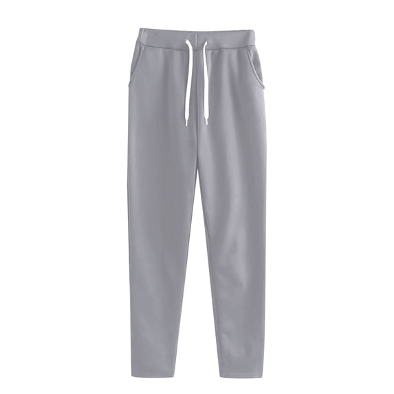 HOT SALE!Womens Sweatpants Wide Straight Leg Baggy Casual Joggers Athletic Pants Fall Winter Warm Sport Trousers with Pockets Women's Autumn and Winter Fashion Plus Size Casual Sports Pants Grey 4Xl