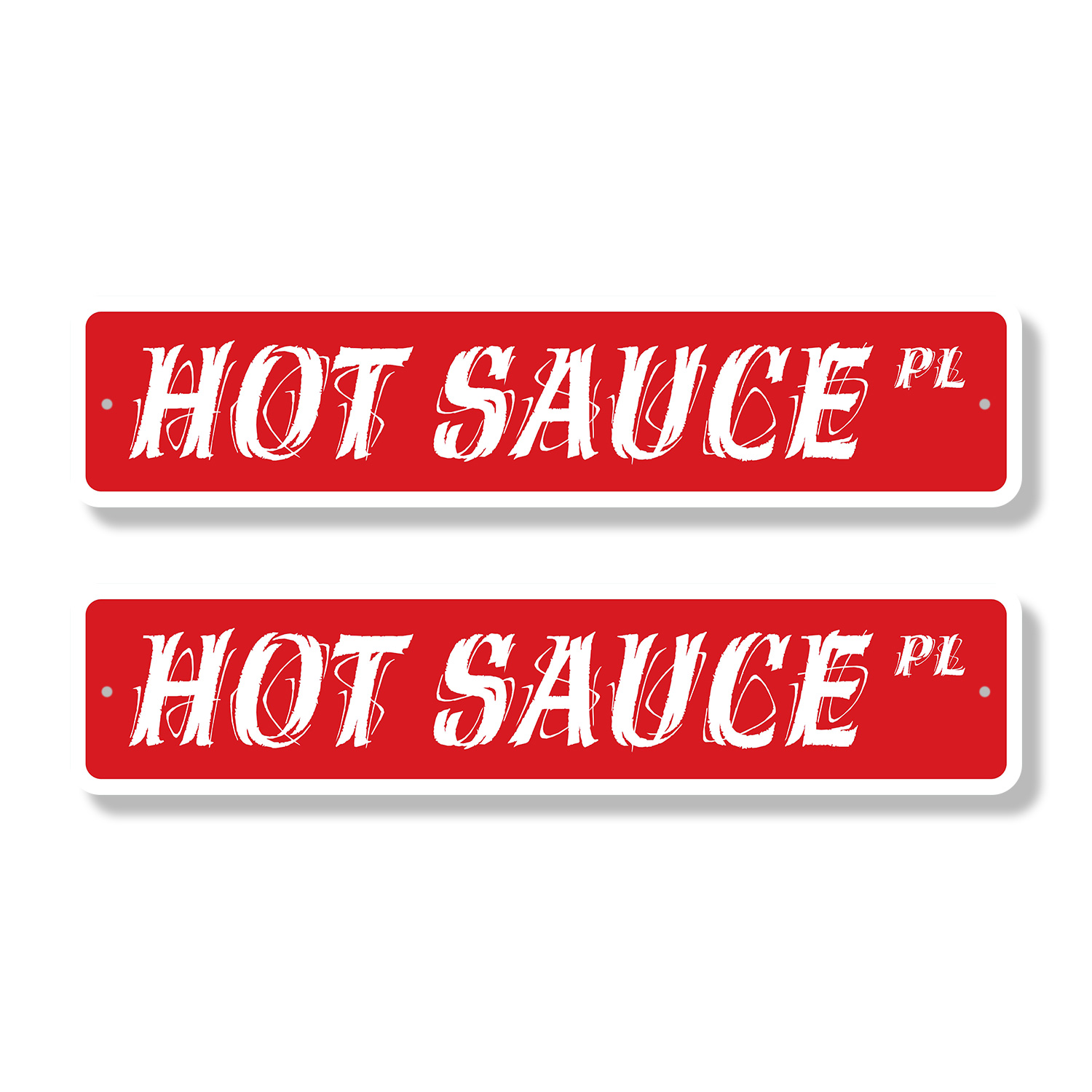 HOT SAUCE Classic Street Sign (2 Pack) collector wings peppers spice ...