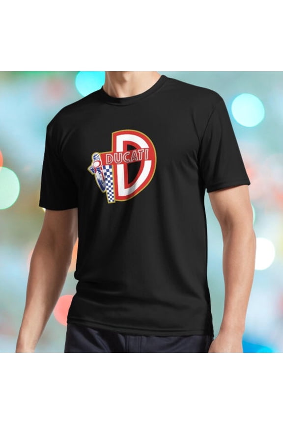 HOT SHIRT DUCATI MOTO RETRO SERVIZIO LOGO TSHIRT UNISEX TEE FUNNY USA SIZE S-5XL