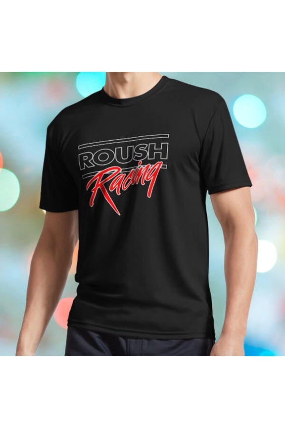HOT SHIRT ROUSH RACING LOGO ACTIVE LOGO T-SHIRT TEE FUNNY USA SIZE S-5XL