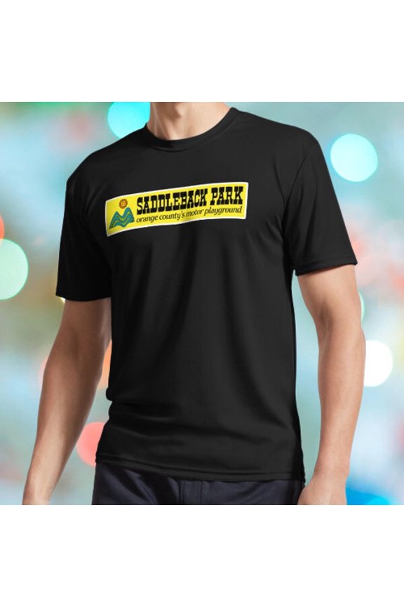 HOT SHIRT SADDLEBACK PARK ORANGE COUNTY'S LOGO T-SHIRT TEE FUNNY USA SIZE S-5XL