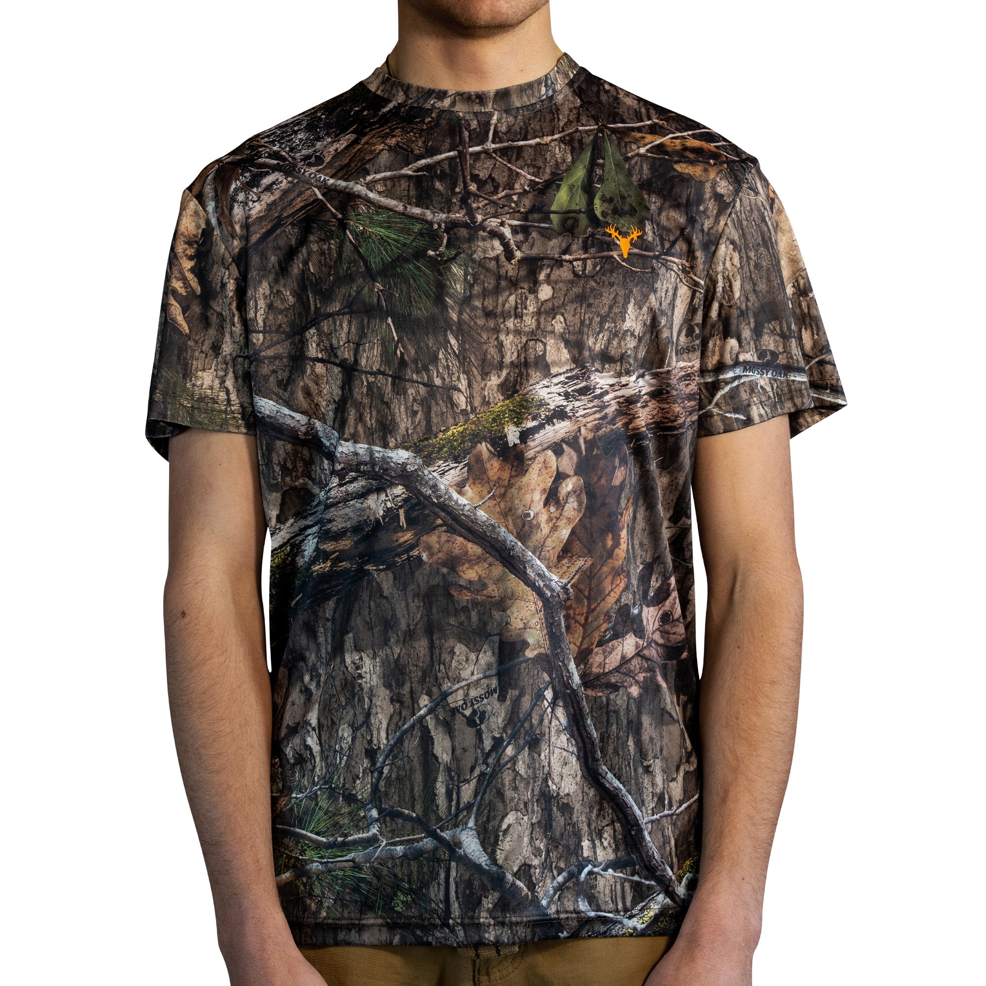 Red Camo Print Men's Short Sleeve Shirt main image 1