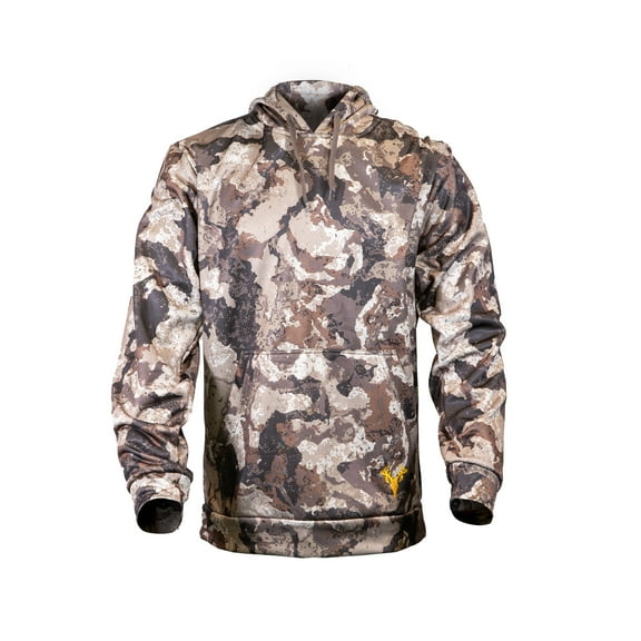 HOT SHOT Men’s Camo Performance Fleece Hoodie – Veil Cervidae Hoodie Hunting Pullover, Medium