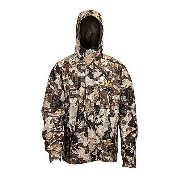 HOT SHOT Men’s Camo Rain Jacket – Veil Cervidae Waterproof Hunting Outdoor Apparel, X-Large