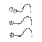 Body Jewelry Women's Body Jewelry Stainless Steel 22g Infinity Nostril Screw