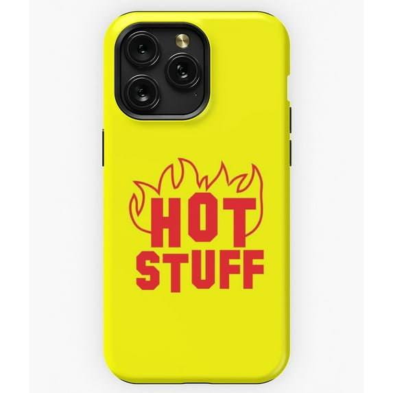 HOT STUFF with Flames Little Devil Cartoon A8772 Phone Case for iPhone 11 to 17 Pro Max