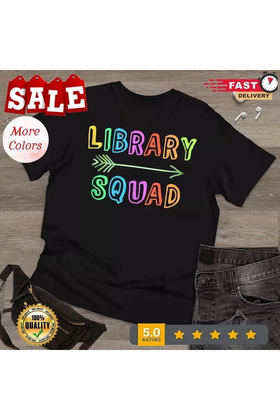 HOT-School Library Day Librarian Teacher Student Literacy Team T Shirt