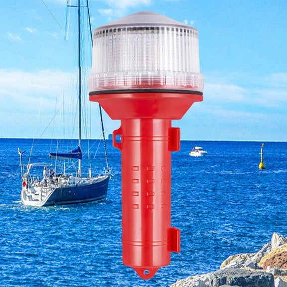 HOT! Solar Charging LED Portable Flashlight 2KM Visual Distance Multifunctional Signal Light Safe Sailing for Marine