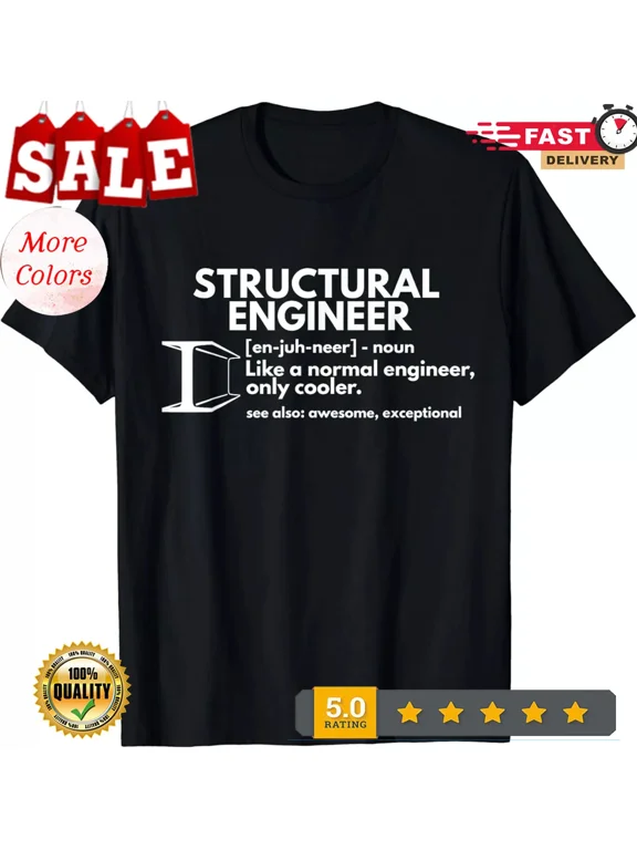 HOT-Structural Engineer Definition Funny Engineering Gift Unisex T-Shirt