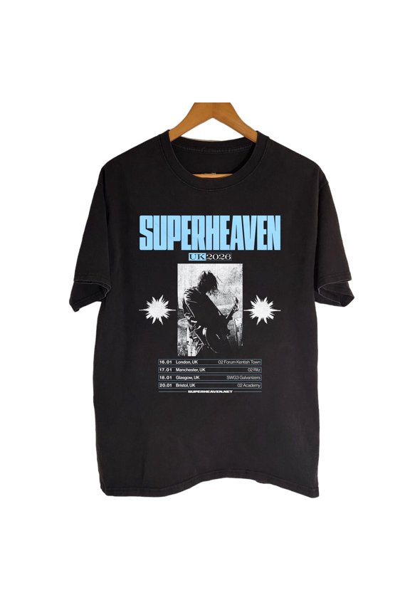 HOT Superheaven 2026 UK Black Cotton All size S-5XL Unisex Shirt IA352