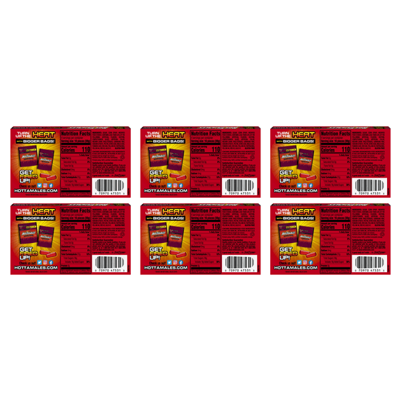 HOT TAMALES Fierce Cinnamon Flavored Chewy Candy, 3.5 Ounce, 1 Pouch (Pack of 6)
