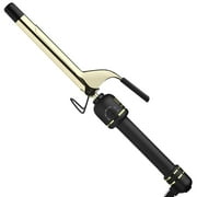 HOT TOOLS 24K Gold Extended Barrel Spring Curling Iron 3/4 with Clamp for Beautiful Defined Curls