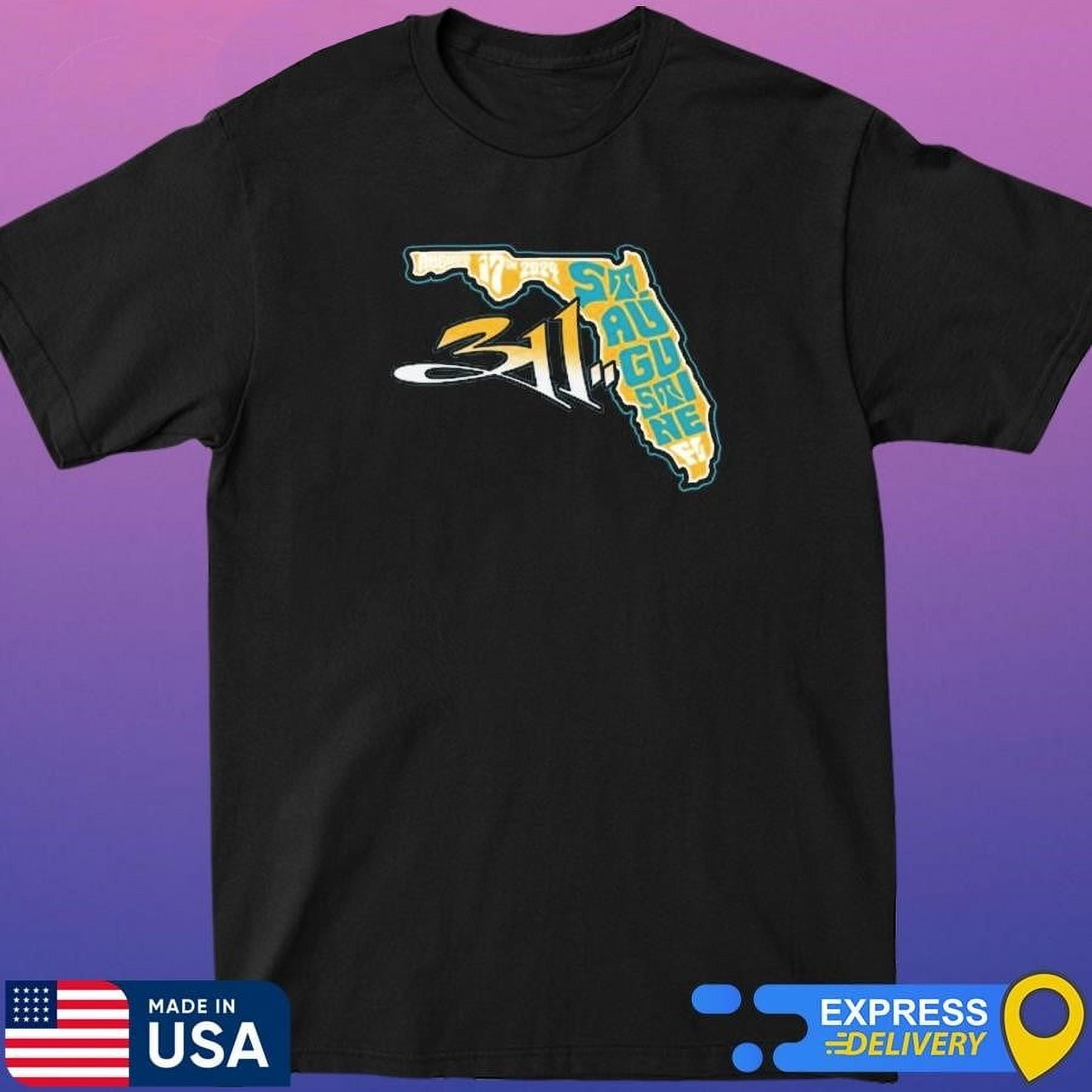 HOT! The 311 At ST.Augustine FL August 17 2024 Tour Shirt One Side S