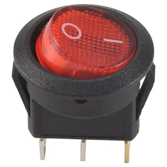 Toggle Switch Bipolar ON OFF Red 3 Pin 20mm