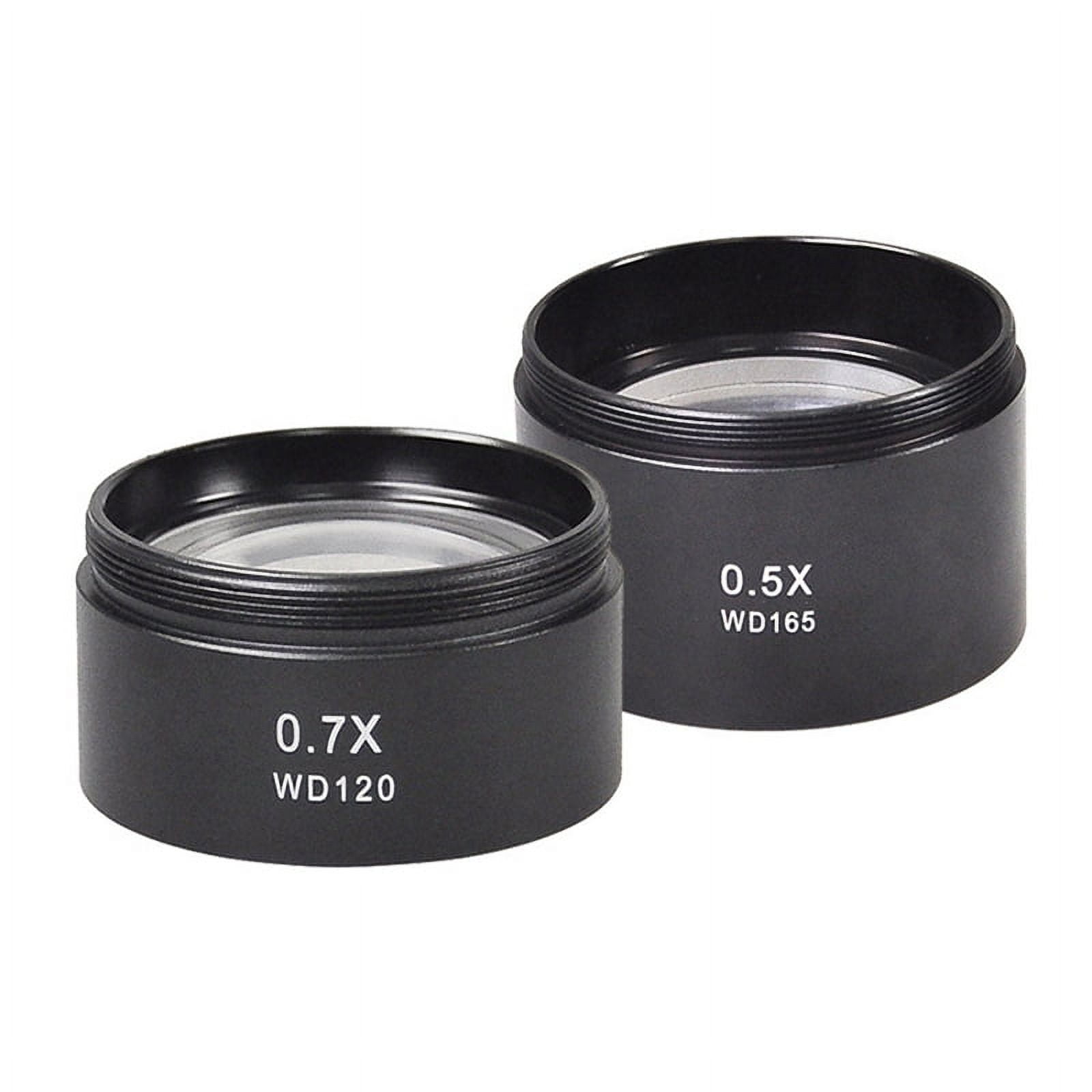 HOT! WD165 0.5X 0.7X WD120 Microscope Glass Lens Barlow Mounting Thread ...