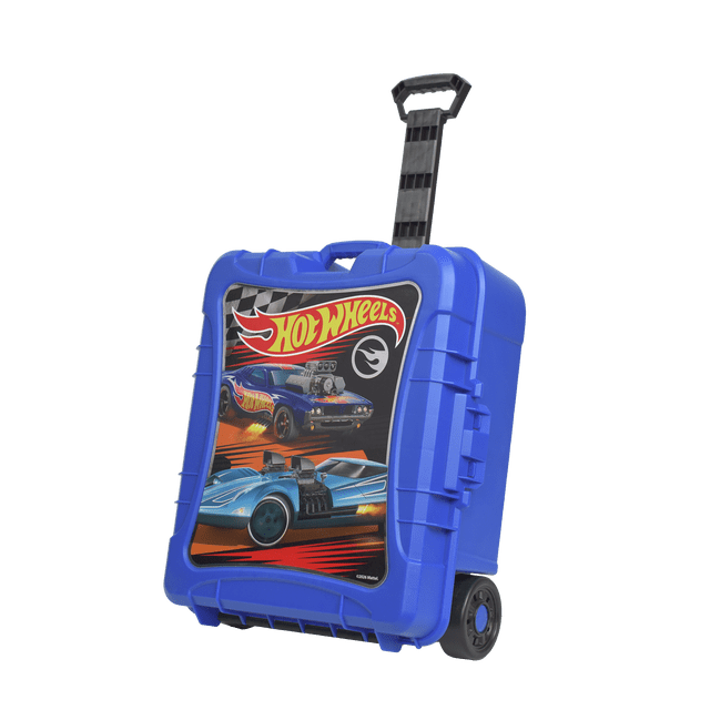 Hot Wheels 110 Vehicle Playsets Plastic Carrying Case in Blue, for Child Ages 3+