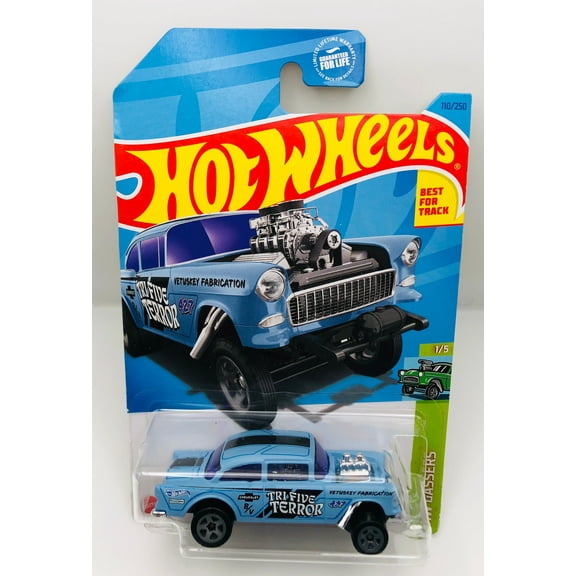 HOT WHEELS CARS 55 CHEVY BEL AIR GASSER FOR KIDS 3+ YEARS