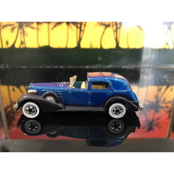 HOT WHEELS CLASSIC '35 CADDY BLUE 1981 MADE IN MALAYSIA WHITE WALL TIRES