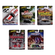 Hot Wheels Premium Toy Car, Truck or Van 10-Pack, 2 Sets of 5 164 Scale Replicas from Pop Culture