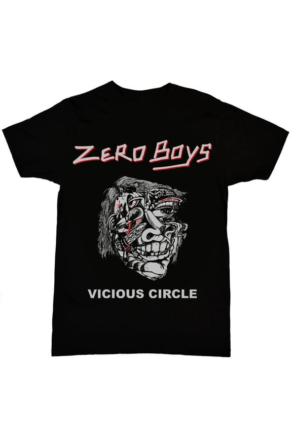 HOT Zero Boys Vicious Circle T-shirt Black Short Sleeve All Sizes S to 5XL