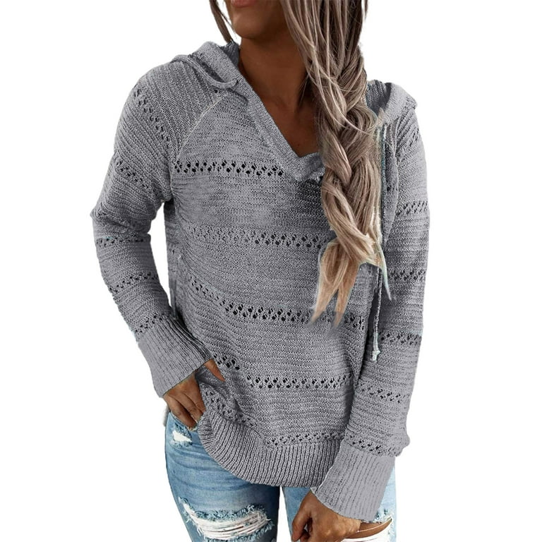 Lightweight hooded sweater women's best sale