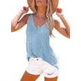 thumbnail image 1 of HOTAPEI Tank Tops for Women Casual V Neck Knit Tank Top Summer Sleeveless Tops, 1 of 6