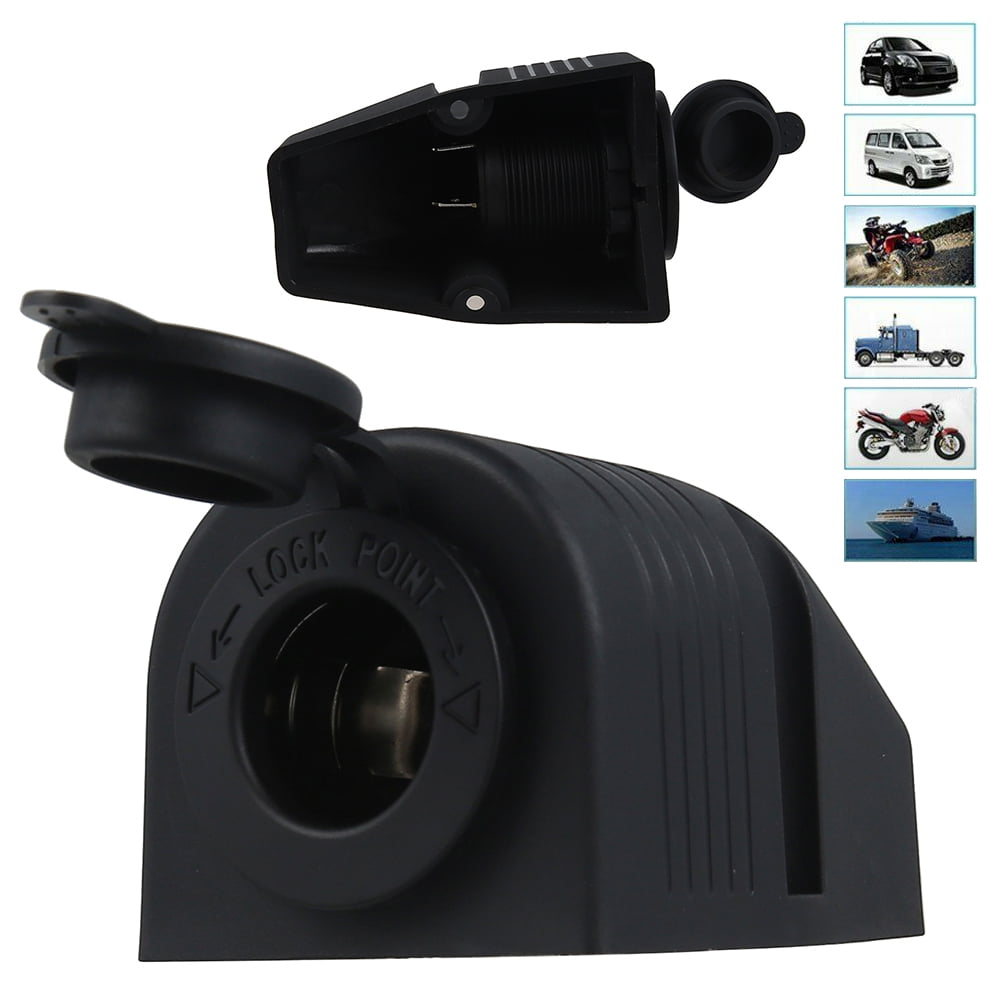HOTBEST 12V Car Boat Mount Cigarette Lighter Socket Surfaces Power Plug ...
