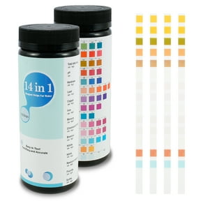 HOTBEST 14 IN 1 Drinking Water Test Kit,Water Test Strips,For Aquarium, Pool, Spa, Well & Tap Water,High Sensitivity Test Strips Detect PH,Chlorine, Lead, Iron, Copper, Nitrate(100PCS)