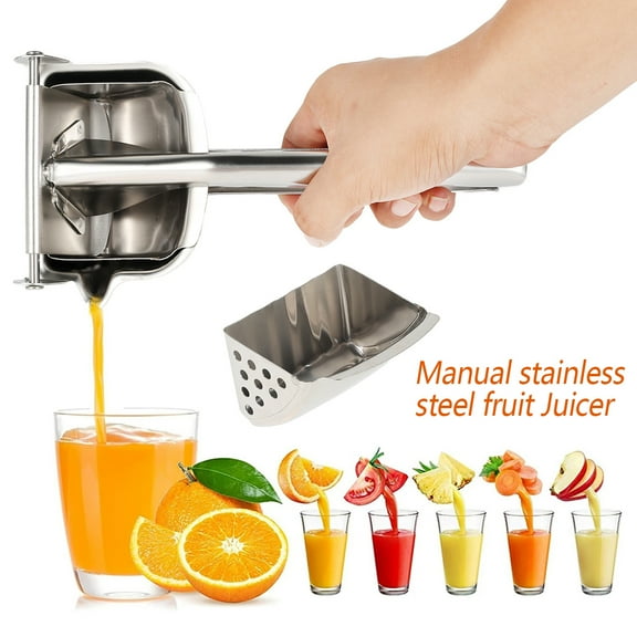 HOTBEST 304 Stainless Steel Juicer Lemon Squeezer Citrus Juicer Hand Press Heavy Duty Manual Squeezer Lime Squeezer Juice Extractor Orange Lime Grapefruit Presser Fruit Juicer