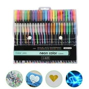 HOTBEST 48 Pcs Gel Pen Set Glitter Colouring, Neon, Metallic and Classic Shades Art Marker Unique Gel Pen for Painting, Colouring Pens, Lettering
