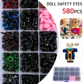 20 Heart Safety Noses Buttons Eyes 6mm Amigurumi Teddy Bear Doll Sew  Crochet HN