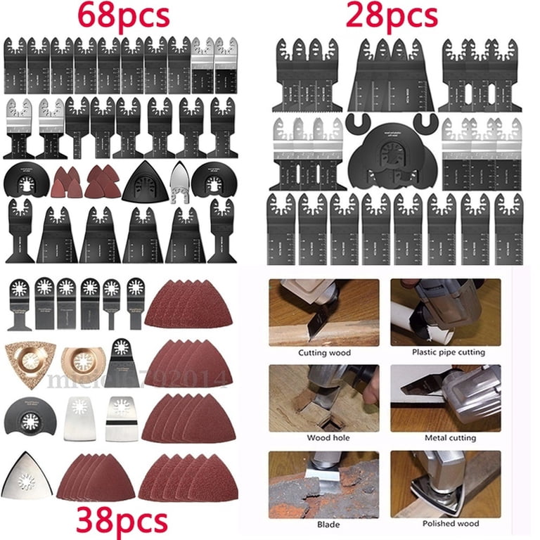 87 Pcs Oscillating Tool Blades Set - Quick Release, Compatible With Milwaukee, Makita, Bosch & More