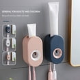 thumbnail image 1 of HOTBEST Automatic Toothpaste Squeezer ​Adhesive Toothpaste Squeezer Wall Mounted Hands-Free Toothpaste Squeezer With Toothbrush Holder Organizer For Bathroom Washroom Kitchen, 1 of 6