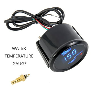 Water Temp Gauge Digital LED Temperature Car Motorcycle Meter Sensor  Universal U