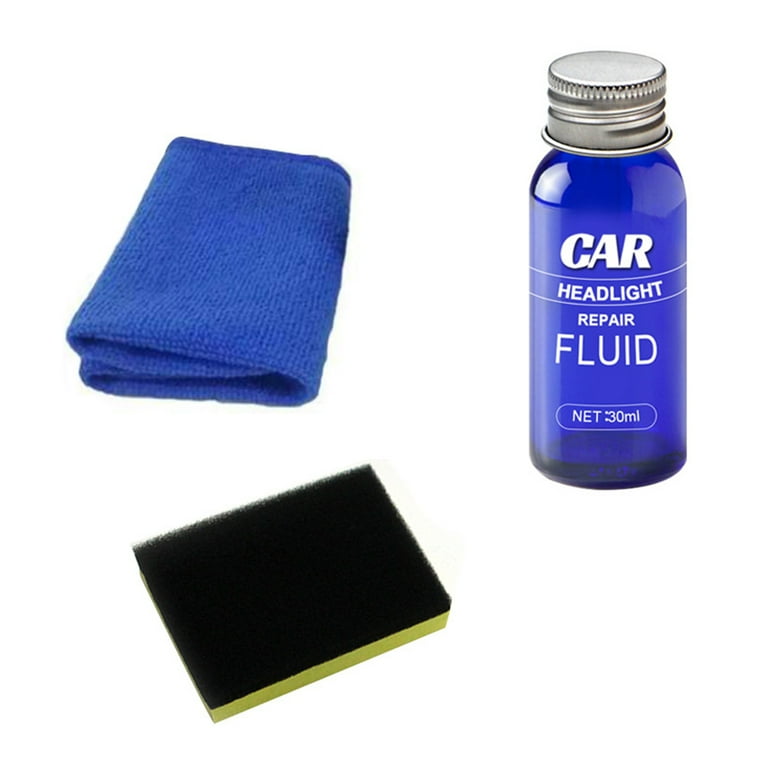 Car Headlight Repair Agent Wipe New Headlight Restore Taillight Repair Kit  with Lens Restoration Cleaner,30ML