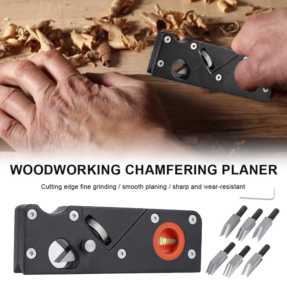 HOTBEST Chamfer Plane, Woodworking Edge Corner Flattening Tool, For