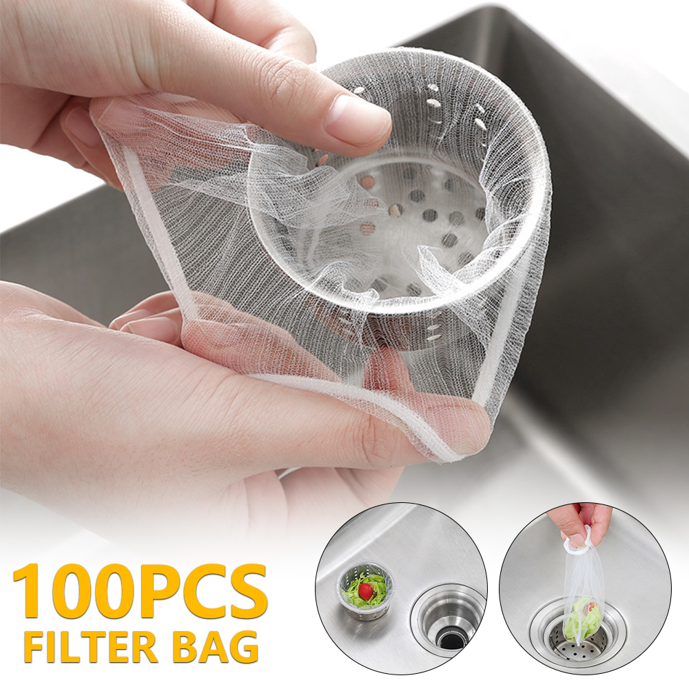 HOTBEST Disposable Mesh Sink Strainer Bag 100 Pcs Kitchen Sink   HOTBEST Disposable Mesh Sink Strainer Bag 100 Pcs Kitchen Sink Strainer Trash Bag Sink Strainer Filter Mesh Bag F5a6ab56 76d2 461c 9d25 712bb224799e.0772f51c9f0e086c7c06bc1ab89efe0d 