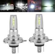 HOTBEST H4 9003 HB2 LED Headlight Bulb, High Beam Low Beam, 6000K Bright White, Halogen Replacement, Quick Installation