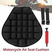 HOTBEST Motorcycle Air Seat Cushion Pressure Relief Ride Cushion-Universal Black