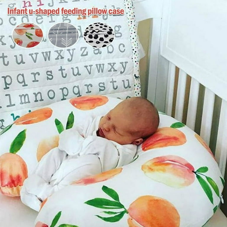 HOTBEST Nursing Pillow and Positioner Breastfeeding Nursing Pillow Cover Soft Cotton Baby Pillow Cover Maternity born Replaceable Cover NO PILLOW