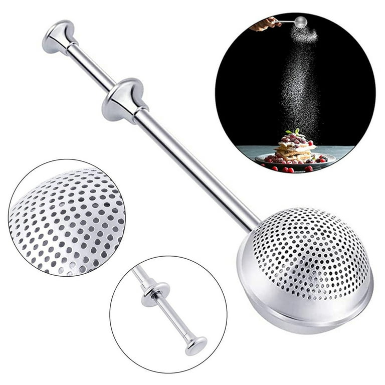 1pc Powdered Sugar Dust Spinner And Flour Stick, Great For Sifting Sugar,  Flour And Spices for restaurant/food truck/bakery