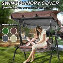 HOTBEST Replacement Canopy for Swing Seat 2 & 3 Seater Sizes Garden Hammock Cover Top
