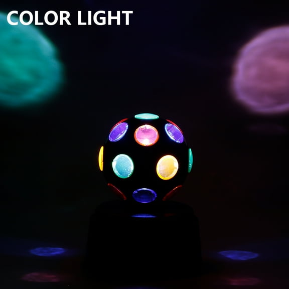 HOTBEST Seated Rotating Stage Light Ball Disco Ball Party Light Energy-Saving LED Voice-Activated Karaoke Stage Party Supplies