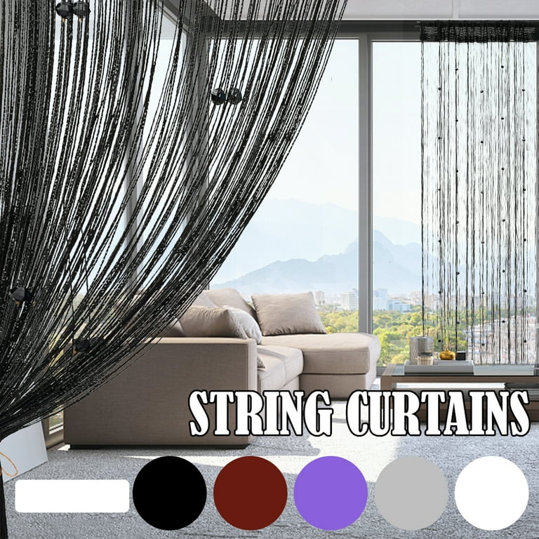 HOTBEST String Curtains Beads Curtain Doorway Tassel Curtain Partition Door Curtain For Window Panel Room Divder Curtain Doorway Home Decoration