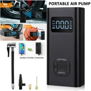 HOTBEST Tire Inflator Wireless & USB Rechargeable Portable Air Compressor 5V 150PSI Car Tire Pump 6500mAh Battery Mini Digital Air Pump for Cars, Motorcycles and Bikes