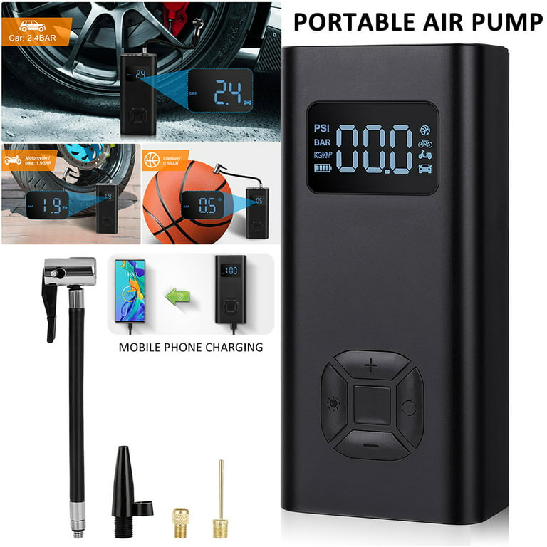 portable mini cordless air pump car
