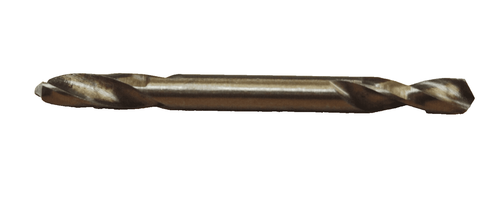 HOTECHE 100-Pack 3/16" Double End Drill Bits, Titanium Coated High Speed Steel, Full Grounded, 2-1/2" Length for Metal, Wood & Plastic
