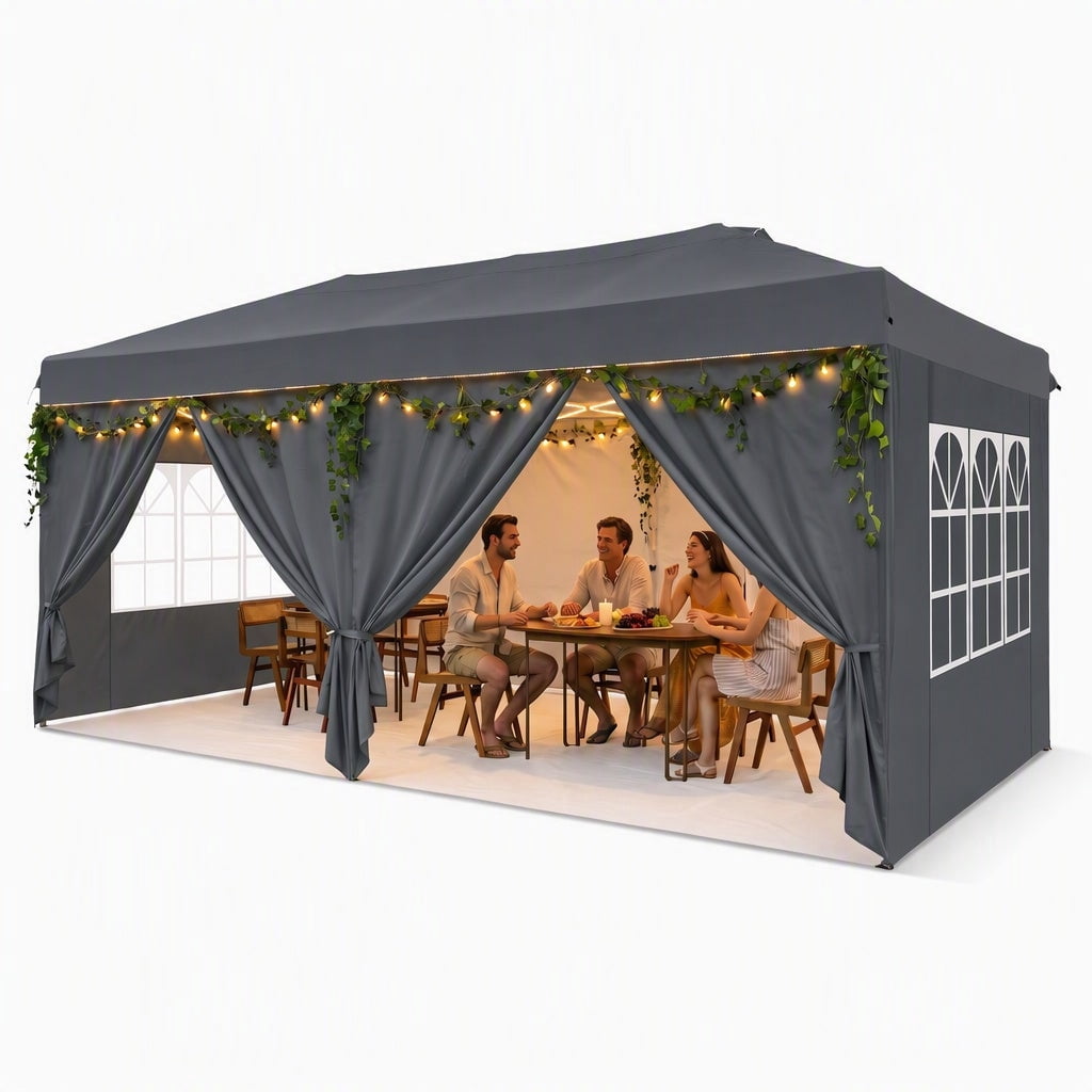 Coleman Flex 'N Go 10x10 Pop Up Canopy Tent for Outdoor Shelter